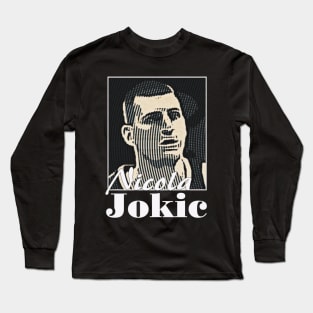 Nikola Jokic Vintage Art Long Sleeve T-Shirt